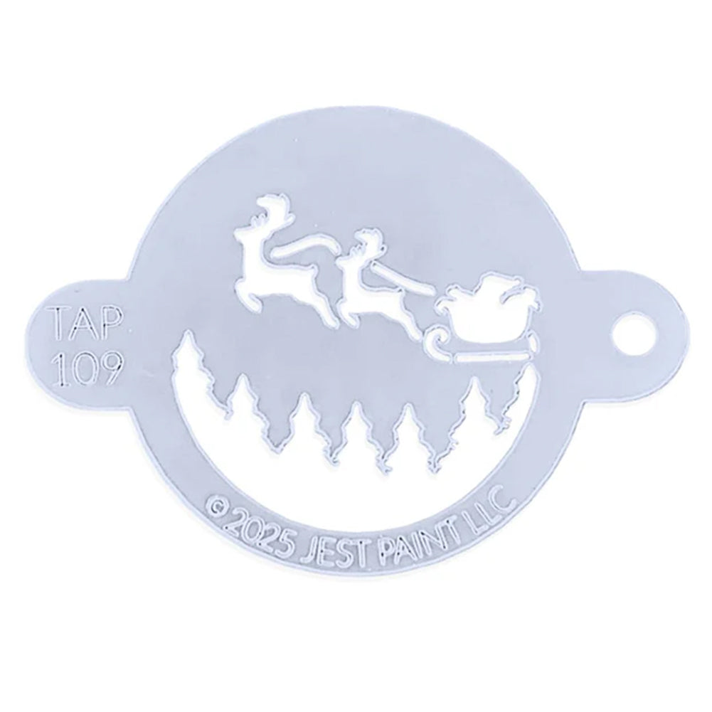 TAP Face Painting Stencil - Santa's Flight Centerpiece (109)