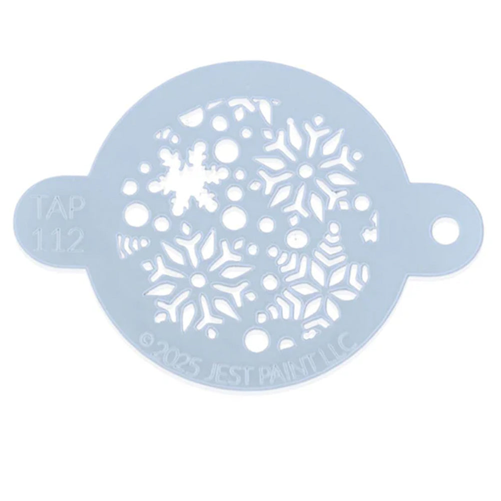 TAP Face Painting Stencil - Splash of Snowflakes Pattern (112)